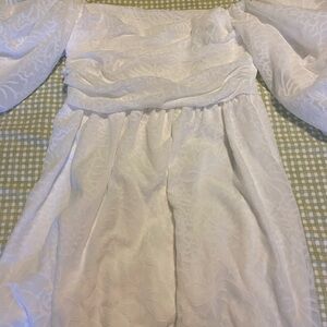 Elegant White Off-Shoulder Dress